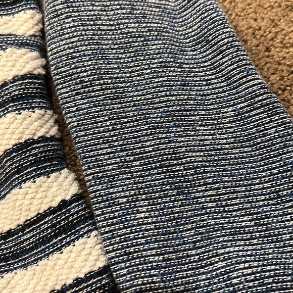 MOTHER blue and white striped long sleeve crew neck - Picture 4 of 10